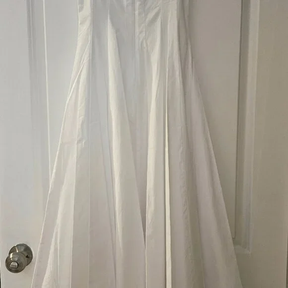 NWT Staud Wells Midi Dress 00 white - Picture 3 of 4
